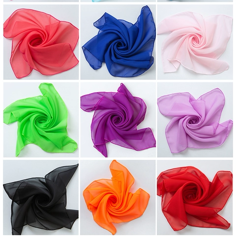 Танцевальный шелковый шарф танцы маленький квадратный шарф детский реквизит реквизит шелковый шарф платок танцевальный шарф янга Янге танец красный платок платки