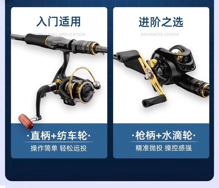 Ice удочкой 路亚套装远投竿海竿黑鱼竿白条远抛竿水滴轮翘嘴防炸线新手入门路 See details