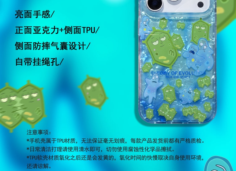Rick and Morty Theory IMD iPhone Case