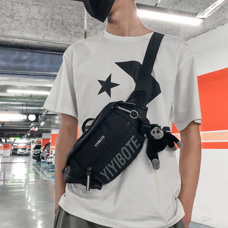 Day Department Brief Chest Bag Men Casual Ins Fashion 100 Hitch Satchel Satchel Women Tide Card Sport Single Shoulder Satchel Purse