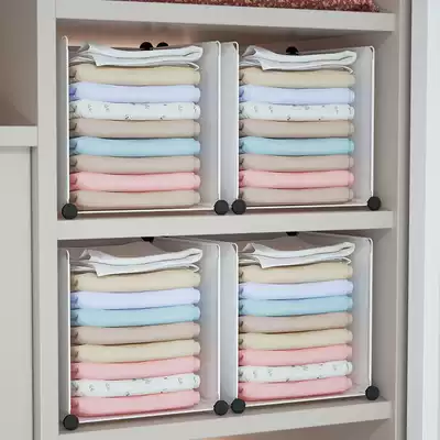 Stacked board Home wardrobe finishing artifact storage layered partition clothes pants short sleeve shirt sweater folding board