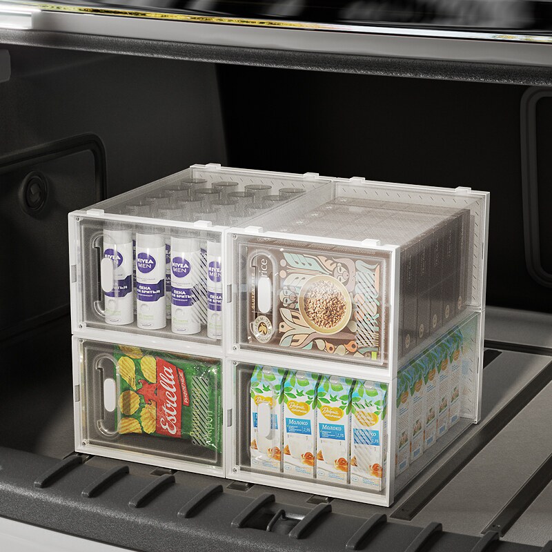 Car trunk car trunk car trunk rear box clothes folding and finishing plastic storage box 