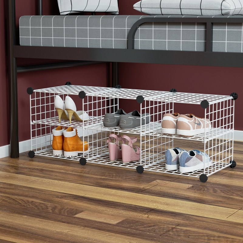 Shoe Rack Dorm Bed Under Bed with Divine Machine Available Sleeping Room Provincial Space Finishing Place Shelving Bed Bottom Putting Shoes Containing shelf