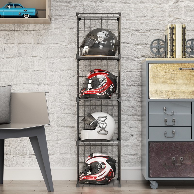 Shelf Home Locomotive Safety Helmet safety helmet Safety Helmet Shelving Safety Helmet DESKTOP BOX CONTAINING LAYER RACK CAP STORAGE CABINET