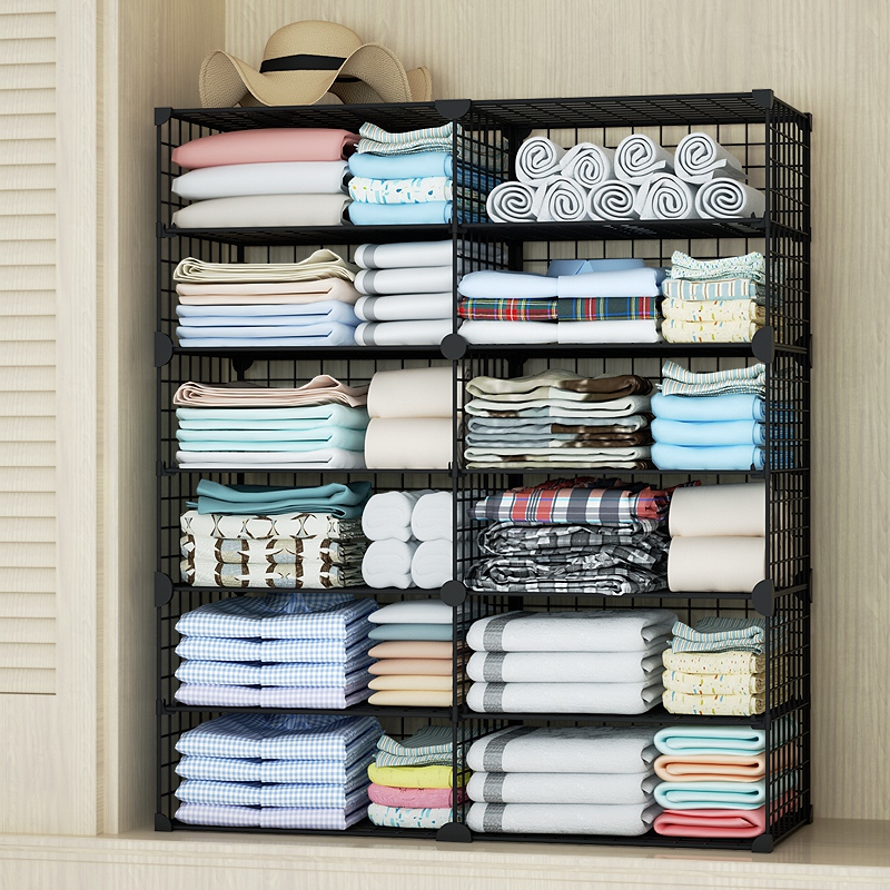 Wardrobe Containing Stratified Separator Widening 50cm Cabinet shelving closet Closet Partition Barrier Shelf Clothes Finishing Deity