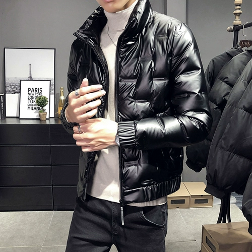 Мужская трендовая зимняя куртка с пухом, 2020 года, в корейском стиле