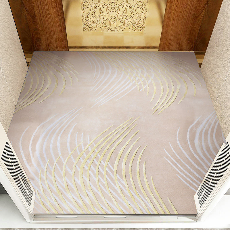 New Zealand Imported Wool Handmade Custom LOGO Carpet Lift Hotel Company VIP Lounge Sample House Display Centre Entrance Mat