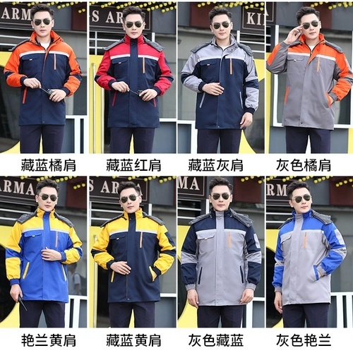 Демисезонный износостойкий комплект для работы, хлопковая куртка, рабочая одежда, делается под заказ