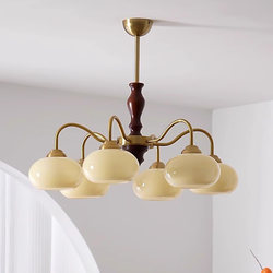 Medieval Style French Retro Chandelier Bedroom Living Room Main Light New Chinese Style American Simple Study Dining Room Ceiling Lamp