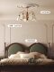 French Petal Retro Cream Chandelier Living Room Lamp 2025 New Hall Main Lamp Medieval Restaurant Lamp High-End