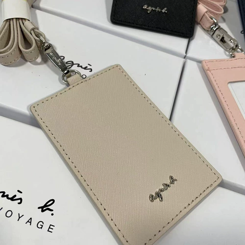 Кожаный картхолдер подходит для мужчин и женщин, бейджик, из натуральной кожи