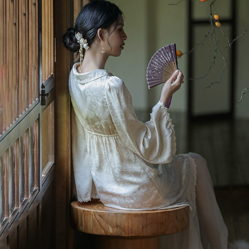 Ципао для невесты, платье, ретро пижама, китайский стиль, яркий броский стиль, изысканный стиль, французский стиль