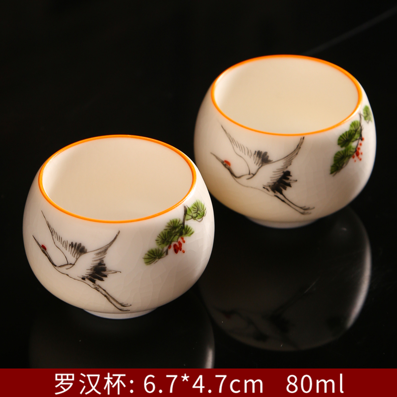 Ru up market metrix who glass ceramic cups sample tea cup single use individual building lamp cup kung fu tea tea cups