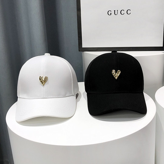 2022 new hard-top baseball hat for women in summer Korean ins trendy brand versatile sun visor peaked cap that looks smaller