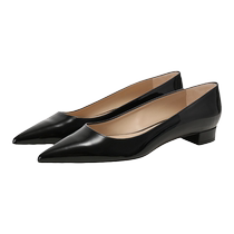 STUART FLAT Womens Patent Leather Pointed Toe Flat Shoes STUART FLAT