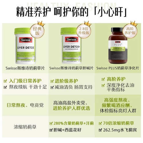 Swisse Poetry Milk Thiletle Cao Cao печень печени уход за печень