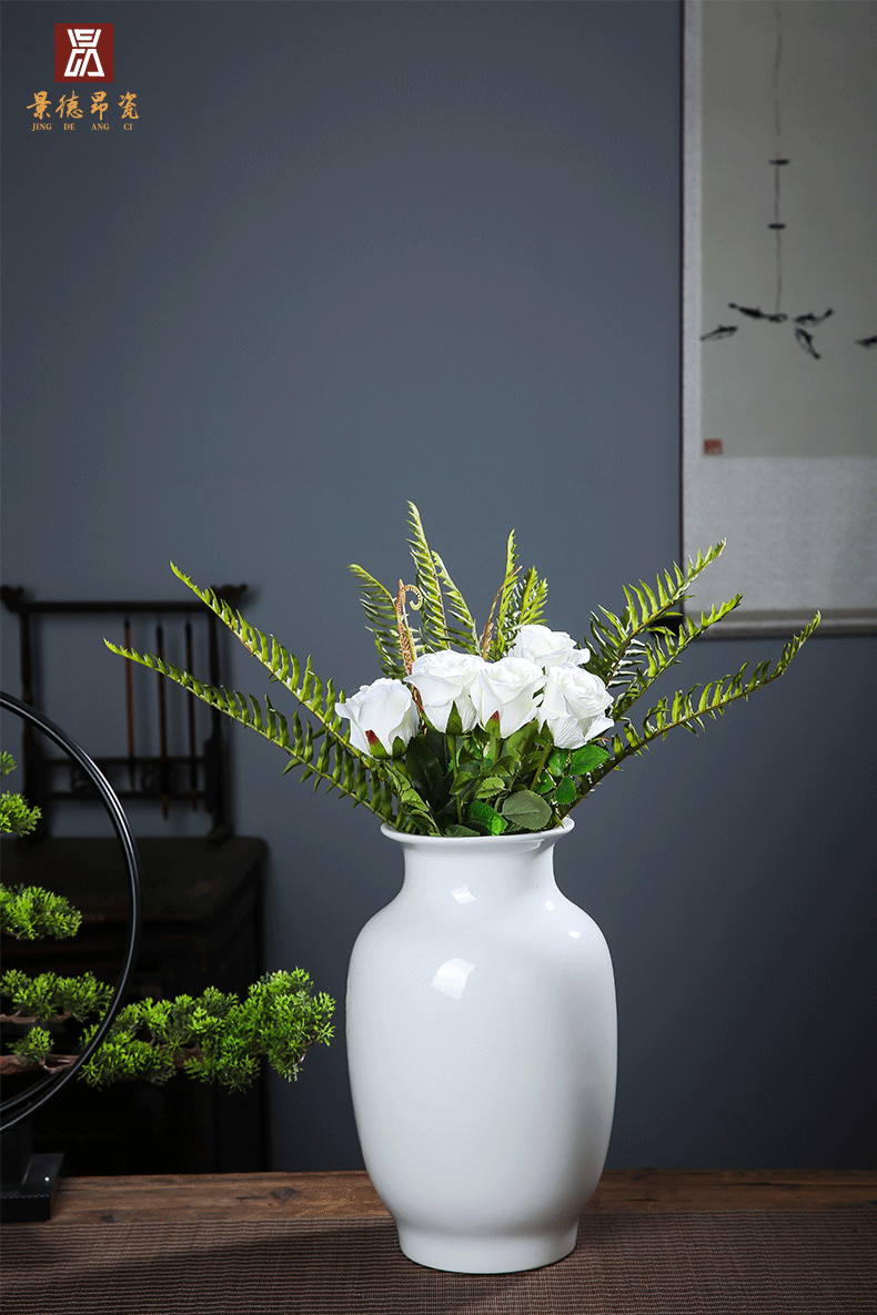 Jingdezhen ceramic white gourd bottle vases, I and contracted household living room table decorations landing place