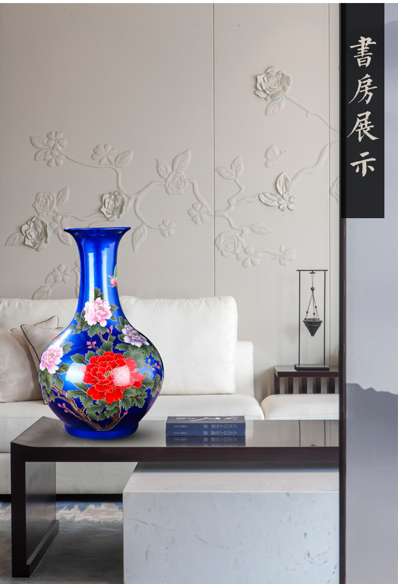 Leon porcelain jingdezhen ceramics, vases, flower arrangement of modern home living room TV cabinet decorative arts and crafts porcelain furnishing articles