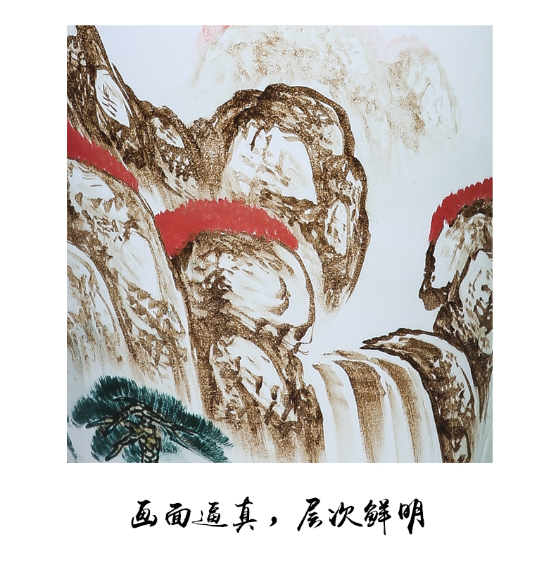 Jingdezhen ceramics landing large vases, hand - made villa living room opening hotel much luck housewarming furnishing articles