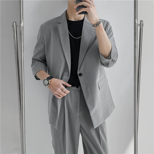 Летний спортивный элитный костюм для отдыха, свободный крой