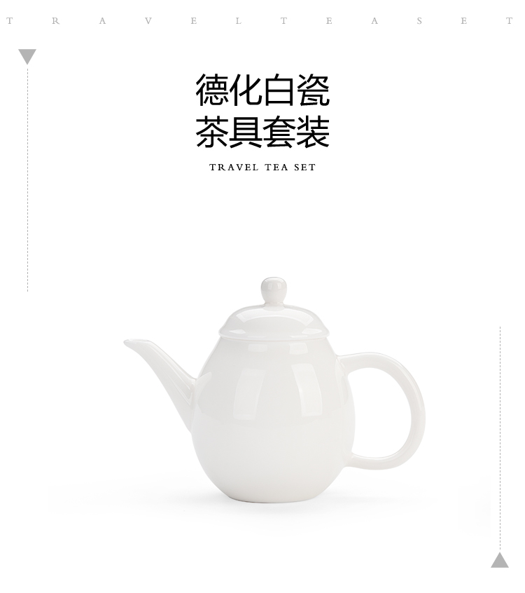 Into this monkey ceramic kung fu tea kettle household manual suet jade teapot dehua white porcelain ceramic teapot single pot