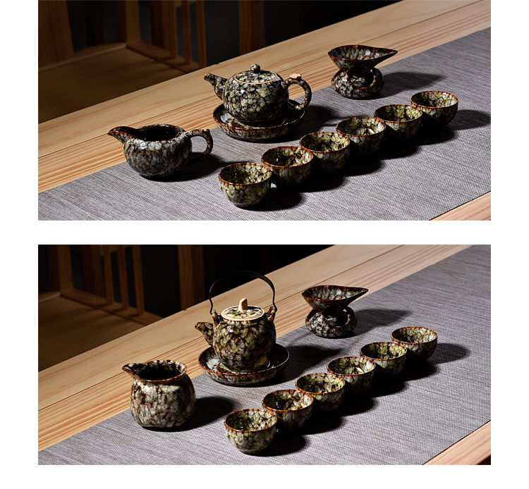 Contracted home office tea set suits for Chinese style restoring ancient ways tea kung fu tea set ceramic up teapot tea cups