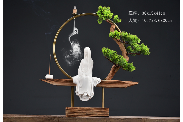 The New Chinese zen tea edge ark back sweet furnishing articles sitting room tea table decoration aromatherapy grid partition decoration