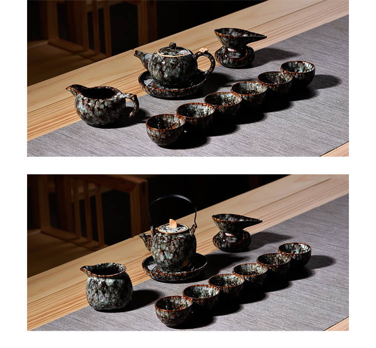 Contracted home office tea set suits for Chinese style restoring ancient ways tea kung fu tea set ceramic up teapot tea cups