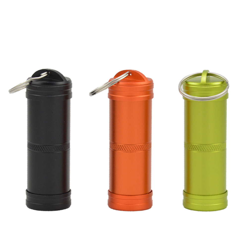 Aluminium alloy medicine bottle outdoor waterproof portable sealing bin small medicine bottle storing medicine bottle small accessory emergency medicine small bottle