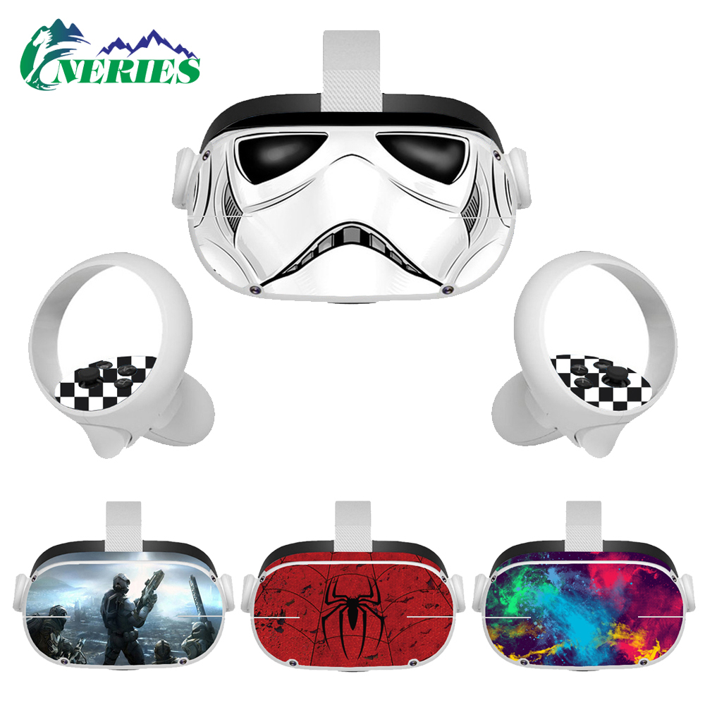 Oculus quest2 Protection Sticker VR Machine Mask Handle PVC Protection Film Set VR Sticker Accessories