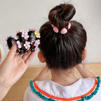 Child high horse tail buckle rear brain spoon horse tail buckle hair clip summer girl high ponytail grip clip girl card