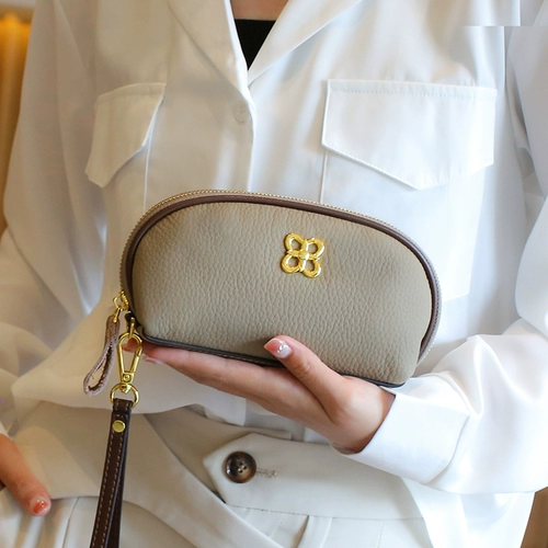 Маленькая сумка клатч, кожаный кошелек, длинная небольшая сумка, сумка с петлей на руку, из натуральной кожи