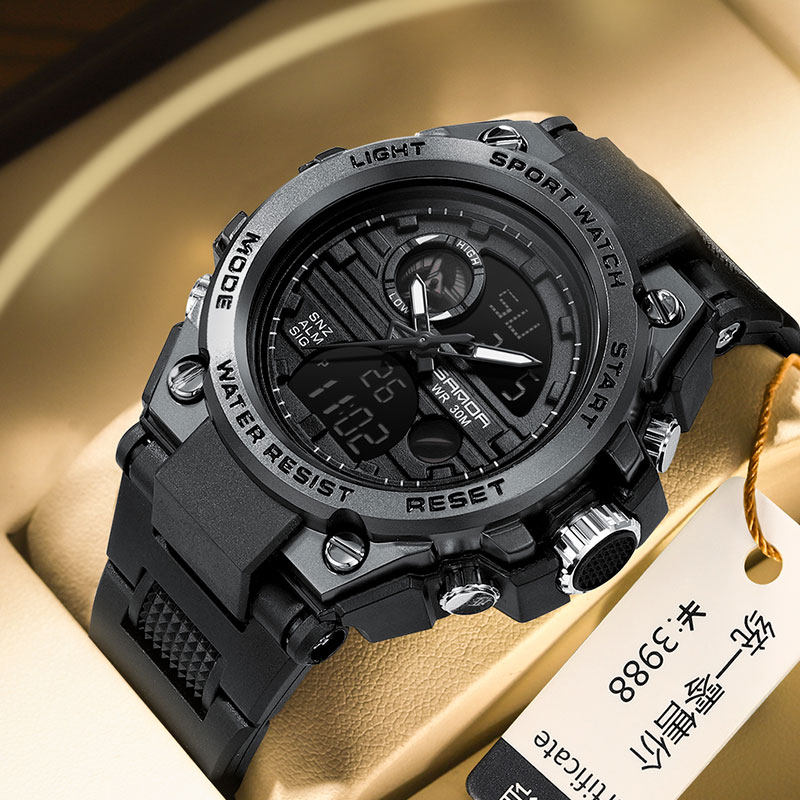 Watch Men's Early High School Students Young Children Electronic Watches Multifunction Alarm Clock Outdoor Sports Waterproof Night Light