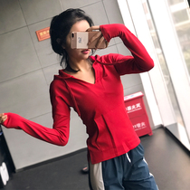 Song station New thin yoga clothing loose quick-drying hooded running sports coat women casual wear fitness long sleeves