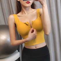 Song station sports underwear women zipper shock-proof gathering fitness bra quick-dry yoga vest anti-sagging running bra