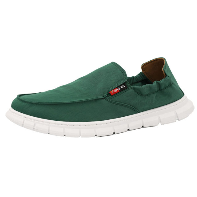 ເກີບຜ້າເກີບຜູ້ຊາຍ summer slip-on canvas shoes breathable lazy casual ເກີບຜູ້ຊາຍພາກຮຽນ spring 2023 ເກີບຜ້າປັກກິ່ງເກົ່າໃຫມ່