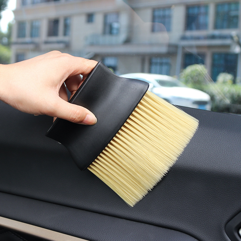 Car air conditioning outlet cleaning and washing car interior cleaning details brush dust removal soft hair cleaning tool