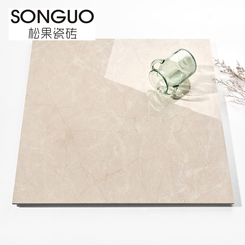 Pine Fruits Rice Yellow Tonbody Marble Tile Modern Minimalist Living-room Tile Make-up Room Wall Brick floor tiles 600800
