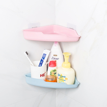 Bathroom shelf Wall-mounted bathroom sink Wall-mounted bath toilet toilet free hole triangle storage