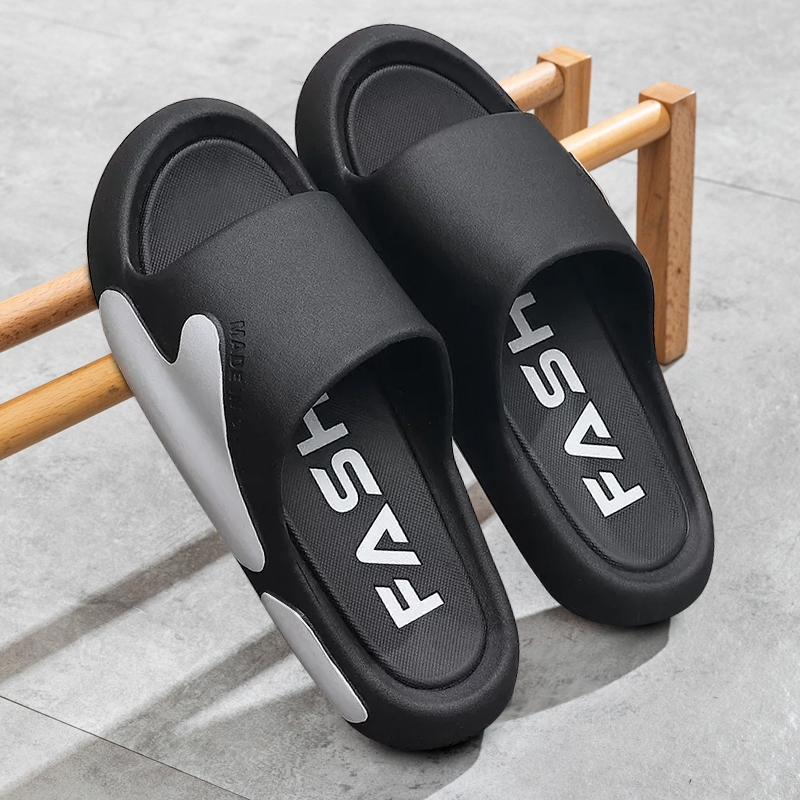 Men's Summer Slippers for Outdoor Wear, New Style for Couples, Indoor Soft-Soled Non-Slip Home Slippers, Large Size Sandals for Men for Outdoor Use