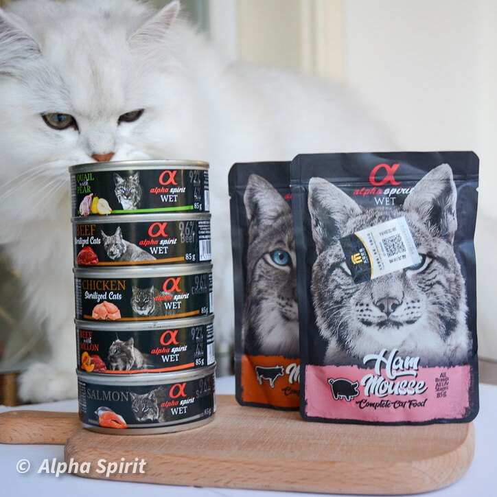 (10 cans) Alpha Alpha, Spain 96% grain-free meat-containing cat wet staple food canned 85g