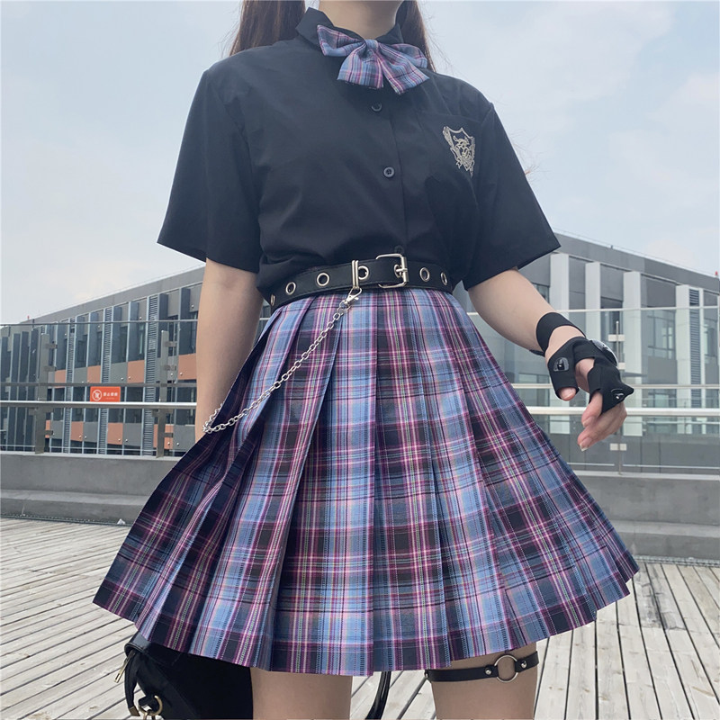 E-sports girl jk uniform skirt Genuine full set of girls primary school graduation class clothes College style high school summer suit