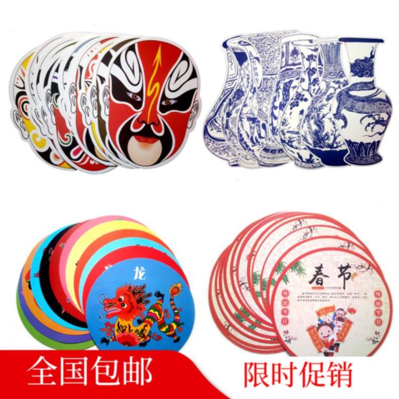 The school arranged the national academic green ceramic decoration pattern cardboard hand - made 24 - point kindergarten Beijing Play Facebook decoration wall