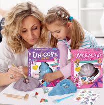 Blind Box Mermaid Unicorn Toy Archaeological Excavation Girl Children Puzzle Doll Birthday Gift