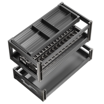 Wrigley 58 kitchen dish basket cabinet with built-in double-layer drawer-type space aluminum alloy three-layer dish rack