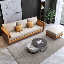 Minimalist small family Three-four-position Straight Sofa Single Place Double Digit Sofa Down-to-earth Apartment Rental Room Balcony