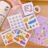 Милая мультяшная наклейка, коробка для хранения для школьников, чехол для телефона, наклейки, планировщик, популярно в интернете