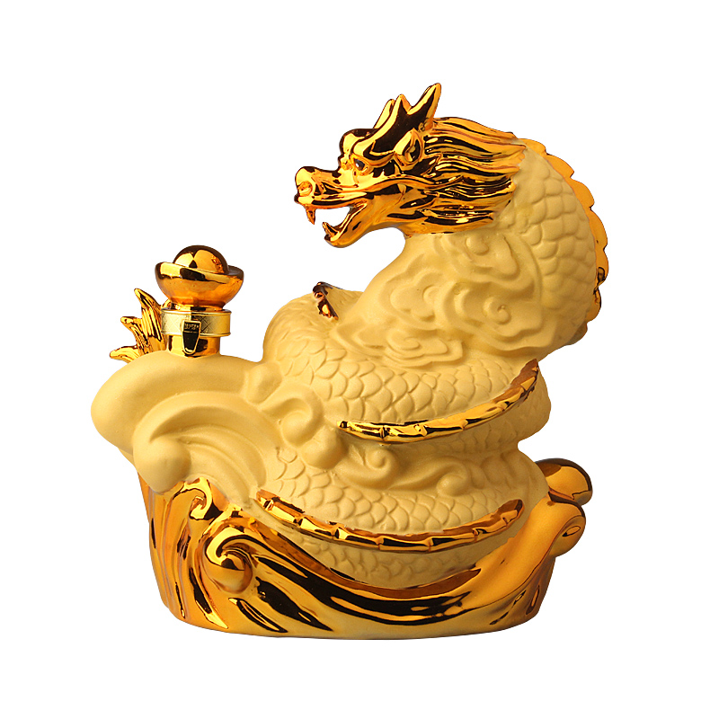 Jingdezhen ceramic bottle jars 5 kg pack sealing liquor pot home hip zodiac gold plated characteristics