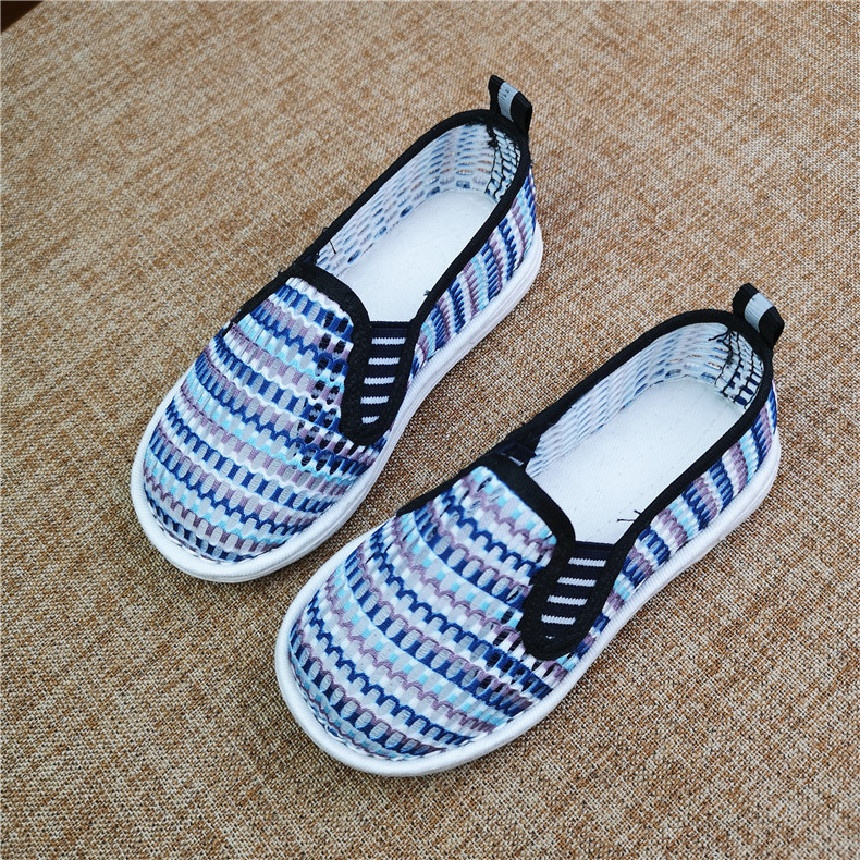 Old Beijing Cloth Shoes Boy Thousands Floor Cloth Sandals Summer Breathable Mesh Shoes Children Handmade Cloth Shoes Man 3-6-8-Taobao