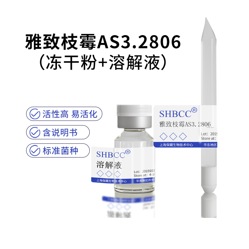 包邮冻干粉雅致枝霉AS3.2806菌种服务